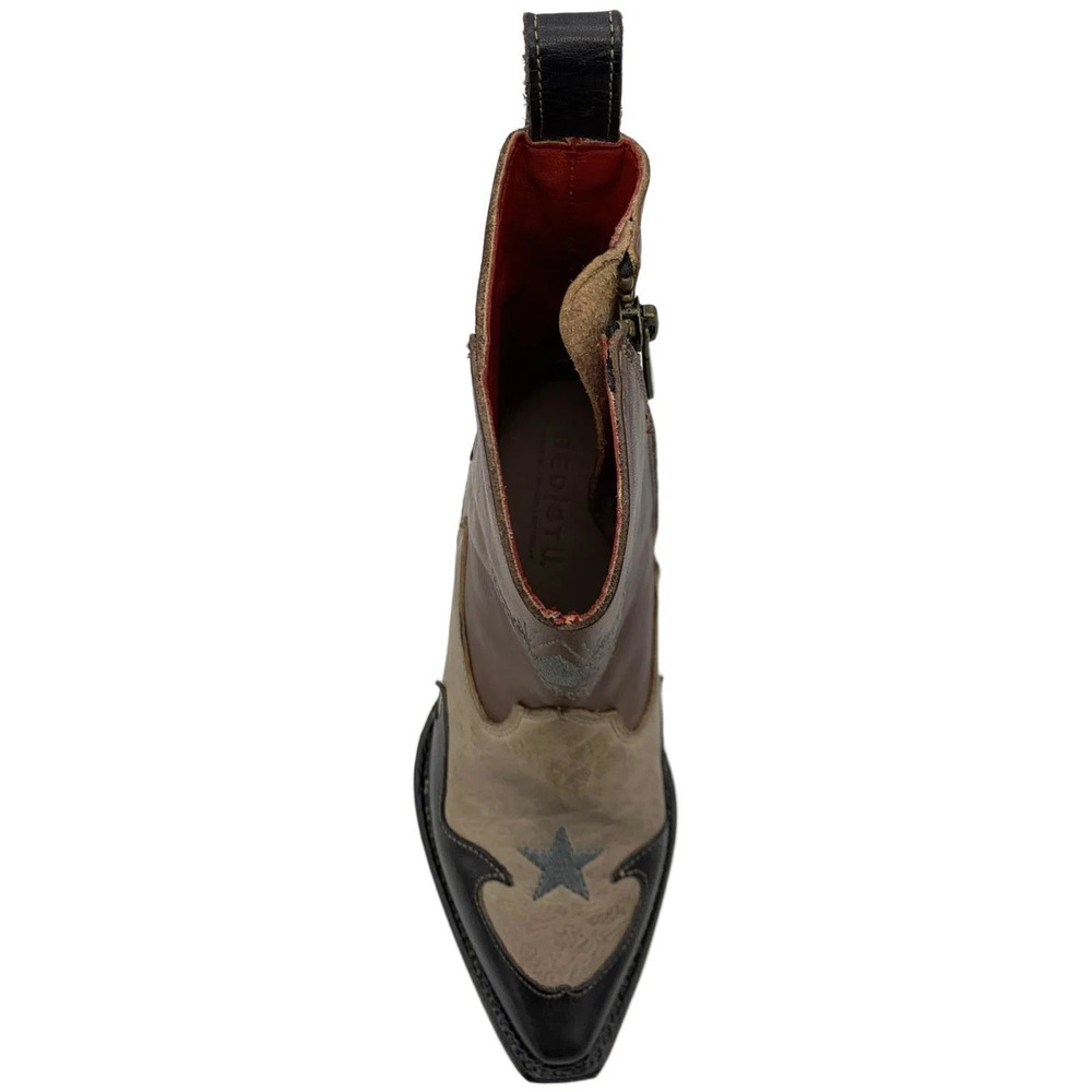 BED STU Women's Hyperspeed Pointed Toe Ankle Boot Starry Night Rustic - Medium - Picture 2 of 3